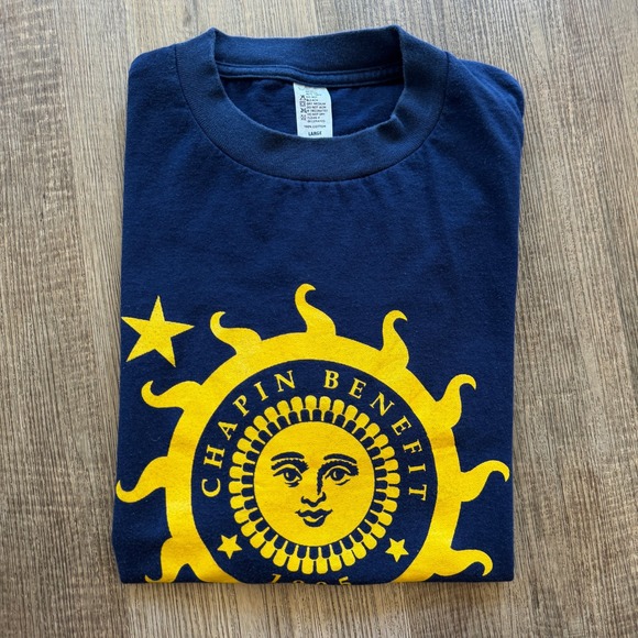 Vintage 1995 Chapin Benefit T-Shirt Harry Chapin Why Hunger - Picture 6 of 7